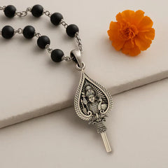 Karungali Mala with Lord Murugan Vel Pendant