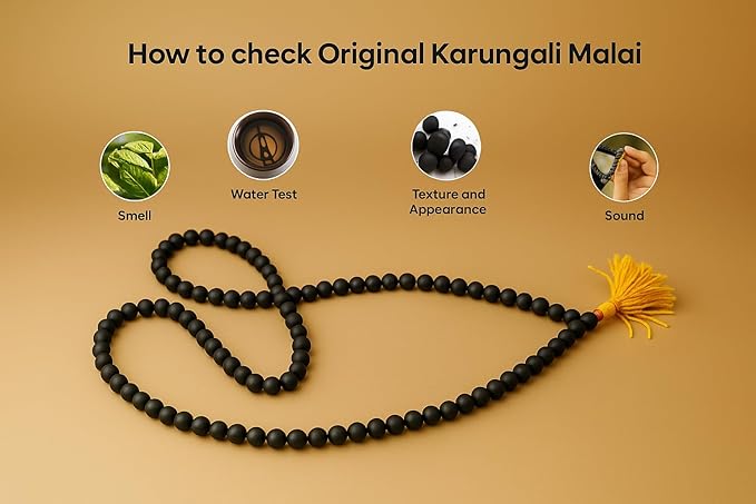 Karungali Mala 108+1 Beads | Original Black Wooden Mala