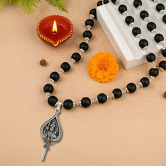 Karungali Mala with Lord Murugan Vel Pendant